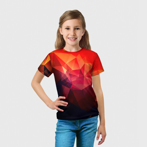 Детская футболка 3D Абстракция, цвет 3D печать - фото 5