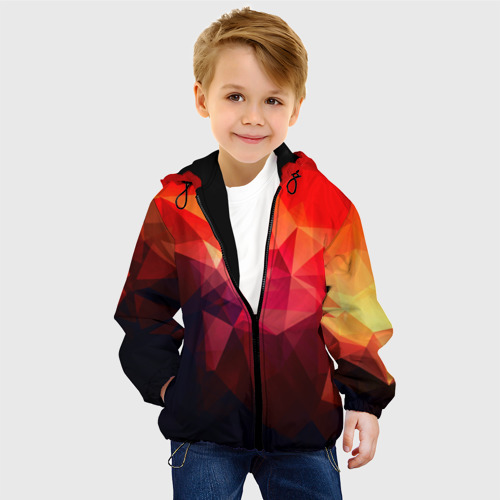 Детская куртка 3D Абстракция, цвет черный - фото 3