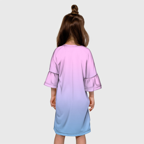 Детское платье 3D Енот, цвет 3D печать - фото 5
