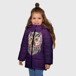 Зимняя куртка для девочек 3D Совушка - фото 2