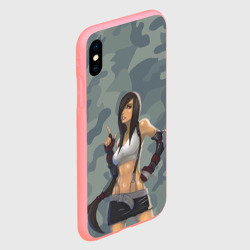 Чехол для iPhone XS Max матовый Военная девушка Тифа Локхарт - Final Fantasy - фото 2