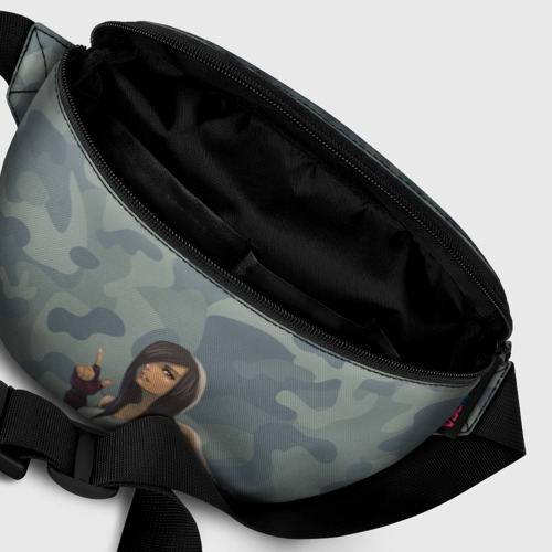 Поясная сумка 3D с принтом Военная девушка Тифа Локхарт - Final Fantasy, фото #6