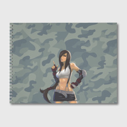 Альбом для рисования Военная девушка Тифа Локхарт - Final Fantasy
