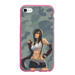 Чехол для iPhone 6/6S матовый Военная девушка Тифа Локхарт - Final Fantasy