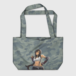 Пляжная сумка 3D Военная девушка Тифа Локхарт - Final Fantasy