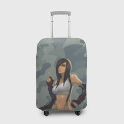 Чехол для чемодана 3D Военная девушка Тифа Локхарт - Final Fantasy