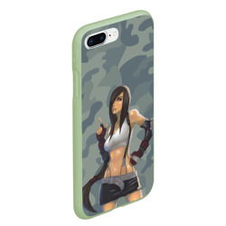 Чехол для iPhone 7Plus/8 Plus матовый Военная девушка Тифа Локхарт - Final Fantasy - фото 2