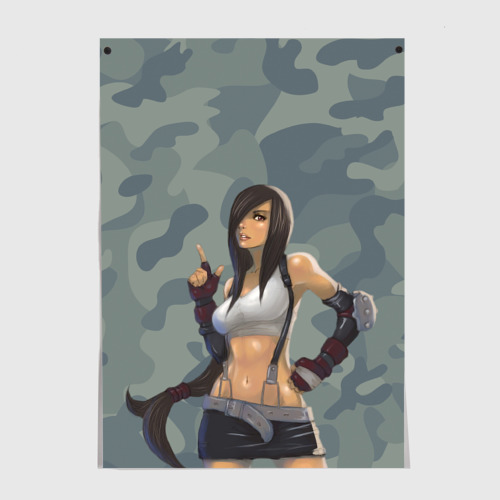 Постер Военная девушка Тифа Локхарт - Final Fantasy
