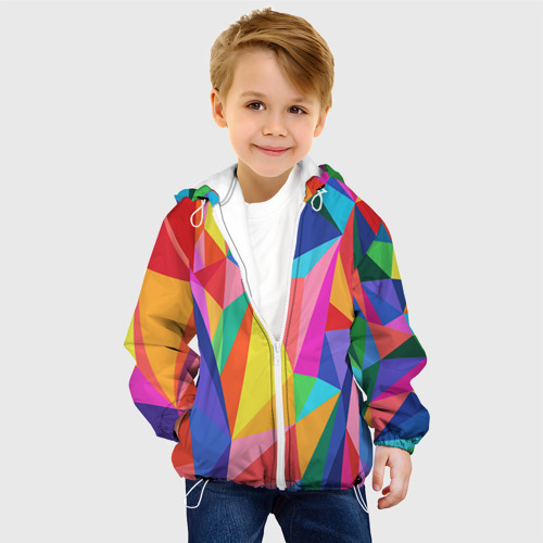 Детская куртка 3D Радуга, цвет белый - фото 3