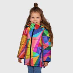 Зимняя куртка для девочек 3D Радуга - фото 2