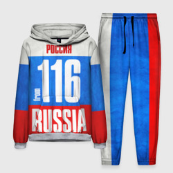 Мужской костюм с толстовкой 3D Russia from 116 region