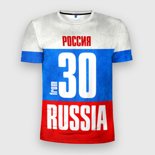Мужская футболка 3D Slim Russia (from 30), цвет 3D печать