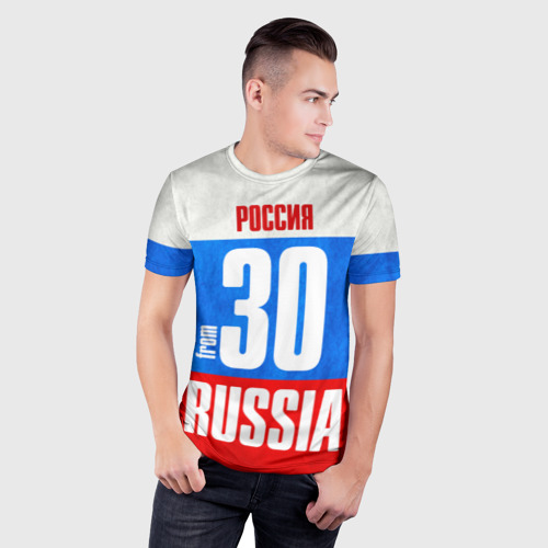 Мужская футболка 3D Slim Russia (from 30), цвет 3D печать - фото 3