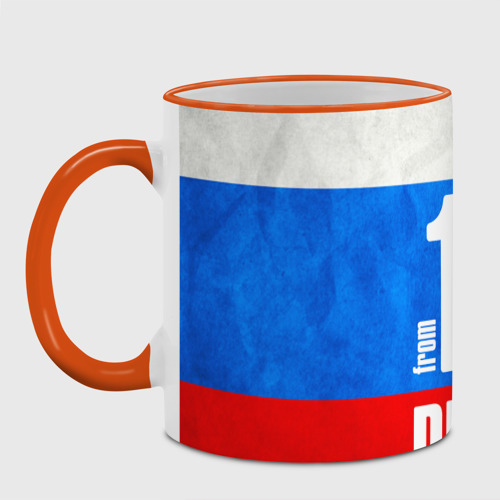Кружка с полной запечаткой Russia (from 123), цвет Кант оранжевый - фото 2