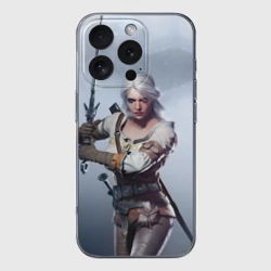 Чехол для iPhone 16 Pro Max силиконовый с защитой камеры Цирилла