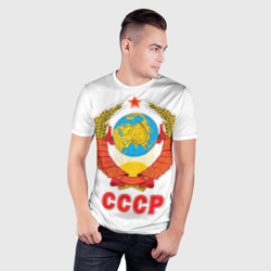 Мужская футболка 3D Slim Герб СССР - фото 2