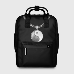 Женский рюкзак 3D Инь-янь медальон на цепочке