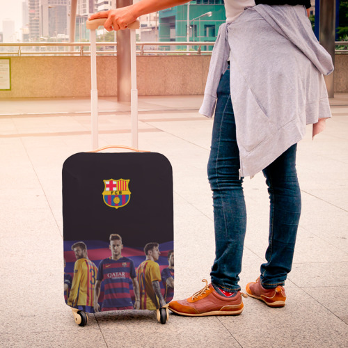 Чехол для чемодана 3D ФК Барселона, цвет 3D печать - фото 4