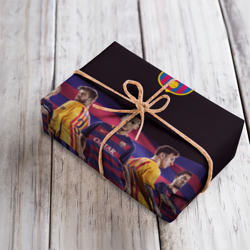 Бумага для упаковки 3D ФК Барселона - фото 4