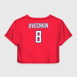 Женская футболка Crop-top 3D Washington Capitals Ovechkin