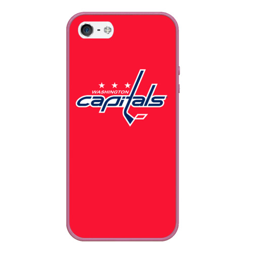 Чехол для iPhone 5/5S матовый Washington Capitals Ovechkin, цвет розовый