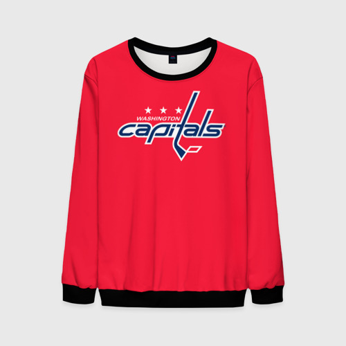 Мужской свитшот 3D Washington Capitals Ovechkin, цвет черный