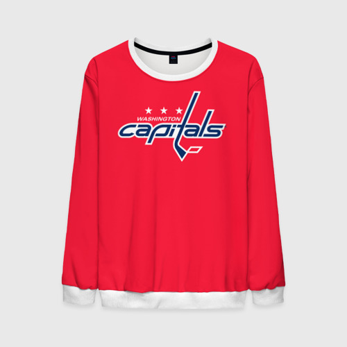 Мужской свитшот 3D Washington Capitals Ovechkin, цвет белый