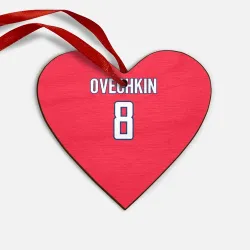 Деревянная игрушка Сердце Washington Capitals Ovechkin