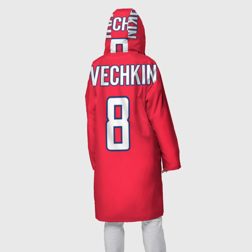 Женский дождевик 3D Washington Capitals Ovechkin, цвет белый - фото 4