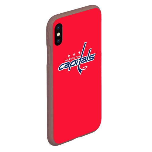 Чехол для iPhone XS Max матовый Washington Capitals Ovechkin, цвет коричневый - фото 3