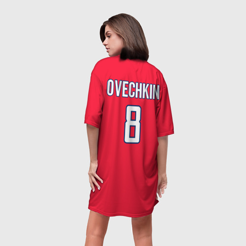 Платье-футболка 3D Washington Capitals Ovechkin, цвет 3D печать - фото 4
