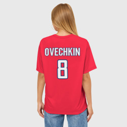 Женская футболка oversize 3D Washington Capitals Ovechkin - фото 2