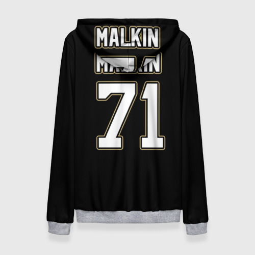 Женский костюм с толстовкой 3D Pittsburgh Penguins Malkin, цвет меланж - фото 2