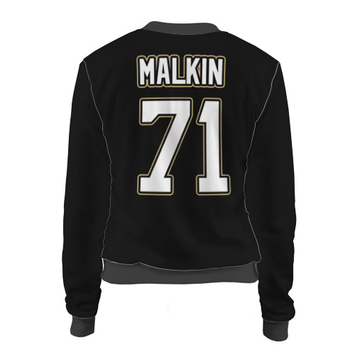 Женский бомбер 3D Pittsburgh Penguins Malkin, цвет черный - фото 2