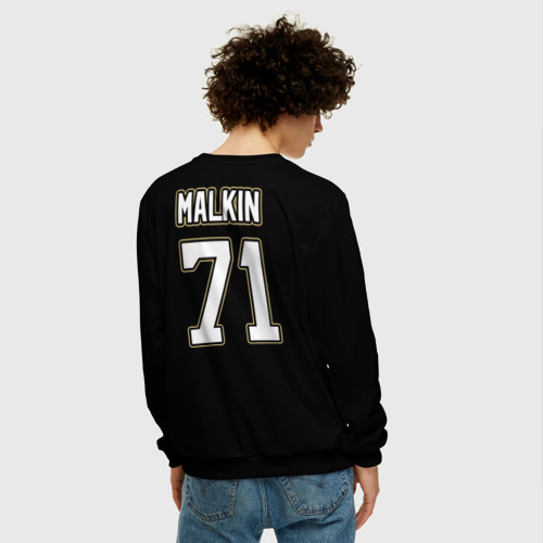 Мужской свитшот 3D Pittsburgh Penguins Malkin, цвет черный - фото 4