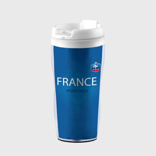 Термокружка-непроливайка Сборная Франции 2016, цвет белый