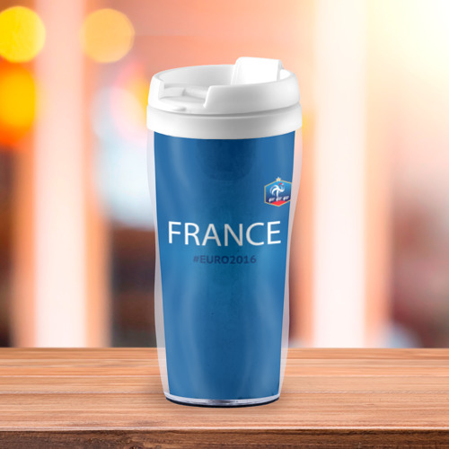 Термокружка-непроливайка Сборная Франции 2016, цвет белый - фото 3
