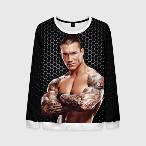 Мужской свитшот 3D Randy Orton, цвет белый