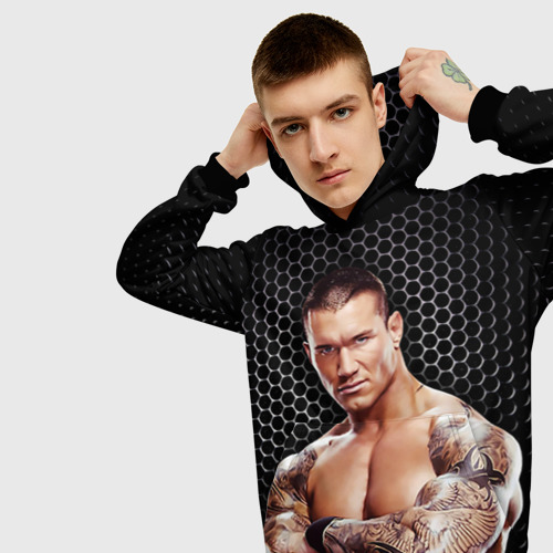 Мужская толстовка 3D Randy Orton, цвет черный - фото 5