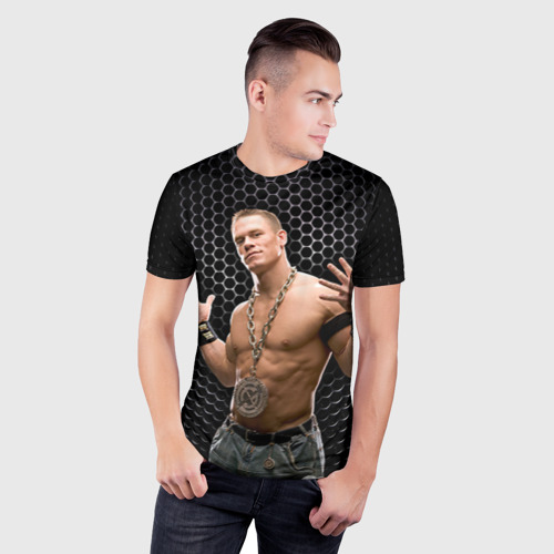 Мужская футболка 3D Slim John Cena, цвет 3D печать - фото 3