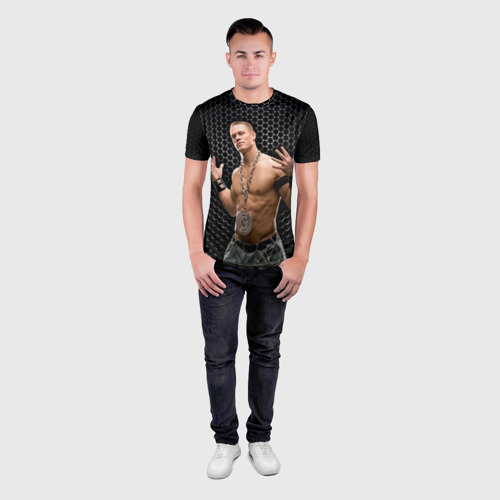 Мужская футболка 3D Slim John Cena, цвет 3D печать - фото 4