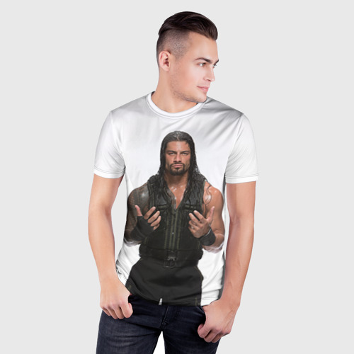 Мужская футболка 3D Slim Roman Reigns, цвет 3D печать - фото 3