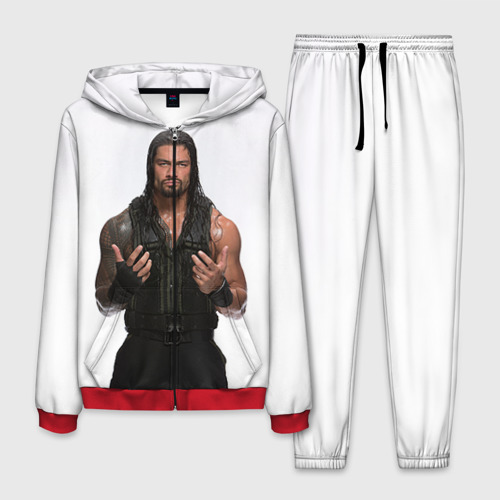 Мужской костюм 3D Roman Reigns, цвет красный