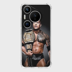 Чехол для Huawei Pura 70 Pro Dwayne Johnson с поясом чемпиона