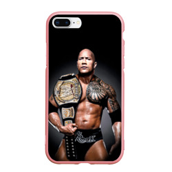 Чехол для iPhone 7Plus/8 Plus матовый Dwayne Johnson