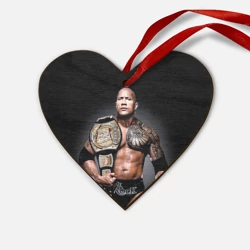 Деревянная игрушка Сердце Dwayne Johnson с поясом чемпиона