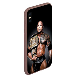 Чехол для iPhone XS Max матовый Dwayne Johnson - фото 2