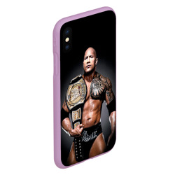 Чехол для iPhone XS Max матовый Dwayne Johnson - фото 2