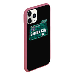 Чехол для iPhone 11 Pro Max матовый Suplex city - фото 2