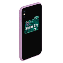 Чехол для iPhone XS Max матовый Suplex city - фото 2